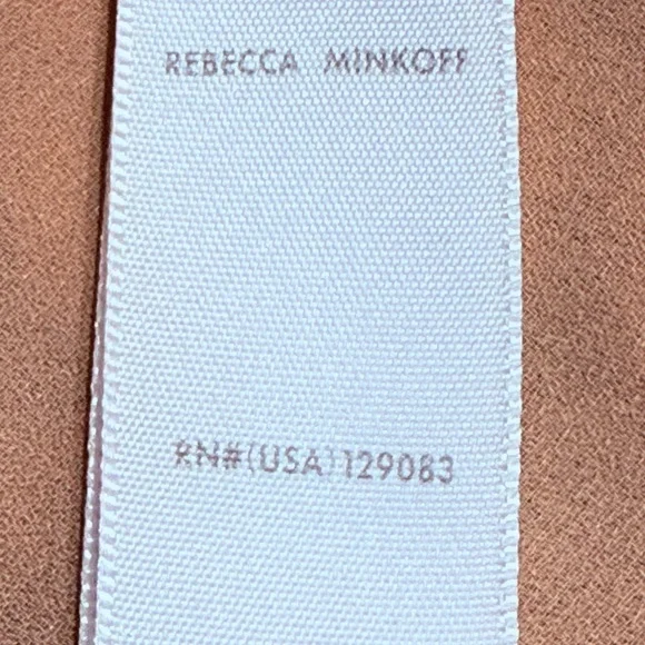 👗🐆 REBECCA MINKOFF Zebra Print Tiered Mini Dress | Tan & Black Animal Print | M - Picture 9 of 10